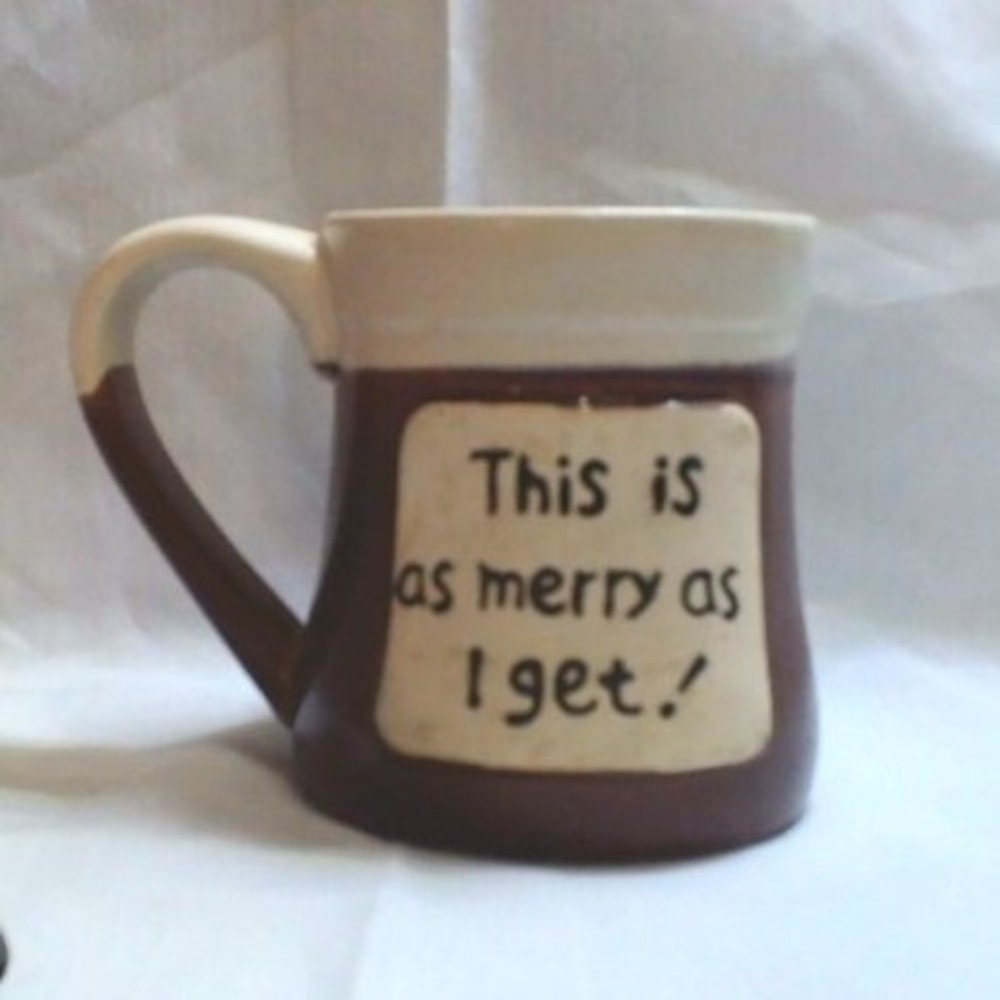 COUNTRY ROAD Coffee‎ Mug Adults Standard Burgundy Excellent Vintage Handmade